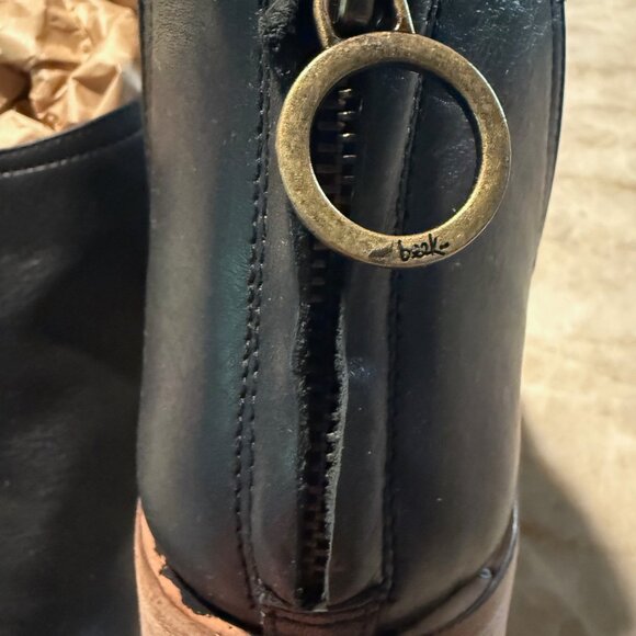 Beek Falcon Black Leather Ankle Boots Booties 9 - Picture 8 of 12